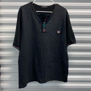 Gucci Monogram V-Neck Tee